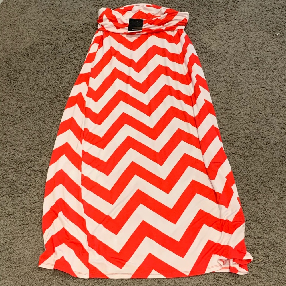 Ana Chevron print maxi skirt NWT